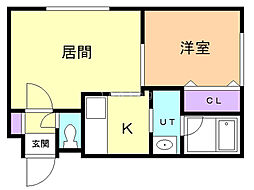 間取図画像 1LDK