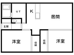 間取図画像 2LDK
