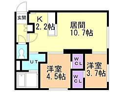 間取図画像 2LDK
