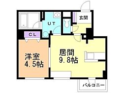 グリュックス・クレー麻生 2階