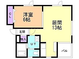 間取図画像 1LDK