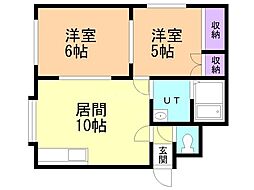 ライフゾーン2・3 2LDKの間取図画像
