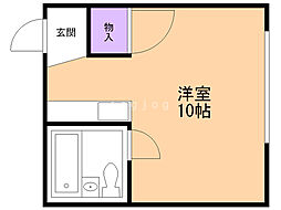 マルシンハイツ ワンルームの間取図画像