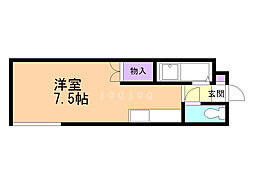 ヴィラコート麻布 ワンルームの間取図画像