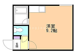 アクシス麻生 ワンルームの間取図画像