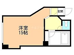 マイルーム38 ワンルームの間取図画像