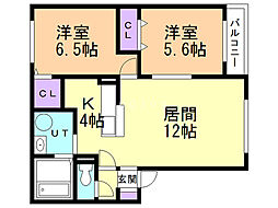 ロイヤルビレッジ 2LDKの間取図画像