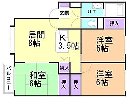 エクセレント新川A 3LDKの間取図画像