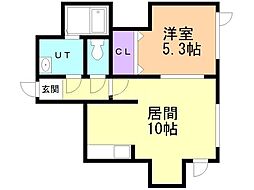 ノースリバー緑苑台 1LDKの間取図画像