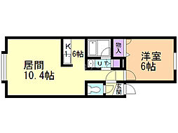 RIMA麻生 1LDKの間取図画像