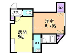 GATE33 1LDKの間取図画像
