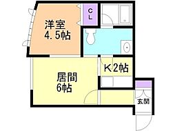 クナ・アルタ 1LDKの間取図画像