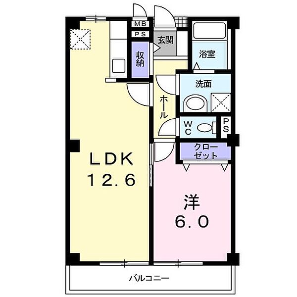 茨城県つくば市みどりの２丁目(賃貸アパート1LDK・1階・43.35㎡)の写真 その2