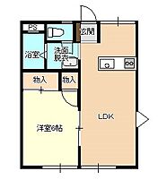 茨城県つくば市牧園（賃貸アパート1LDK・1階・35.50㎡） その2