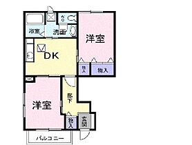 茨城県土浦市神立町（賃貸アパート2DK・1階・46.92㎡） その2