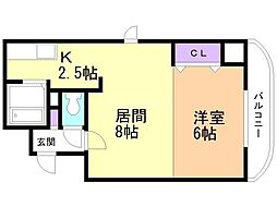 間取図画像 1LDK