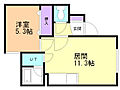 フェリオ南円山3階4.6万円