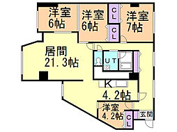 宮の森グランドハイツ 2階/206