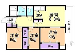 間取図画像 3LDK