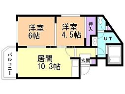 間取図画像 2LDK
