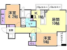 間取図画像 2LDK