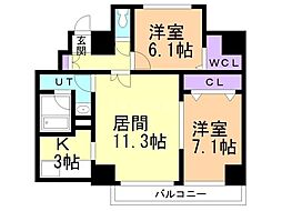 ＳｑｕａｒｅＭｓ614：スクエアマンション614 10階