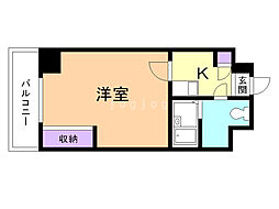 レオパレスさくら中央 1Kの間取図画像
