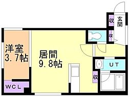 札幌市電2系統 西線9条旭山公園通駅 徒歩2分 3階/-
