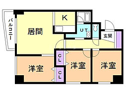 間取図画像 3LDK