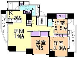 間取図画像 3LDK