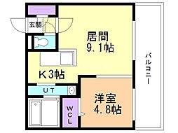 間取図画像 1LDK