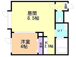 モントレ表参道 1LDKの間取図画像