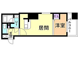 アルファタワー札幌南4条 1LDKの間取図画像