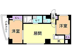 グランカーサ永山公園通west 2LDKの間取図画像