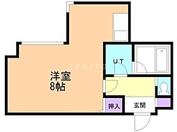 ライオンズシティ南3条 ワンルームの間取図画像