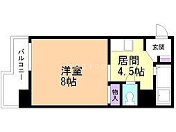 LC-1 1DKの間取図画像