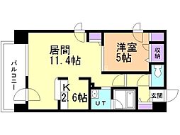 sapporoamabilis 1LDKの間取図画像