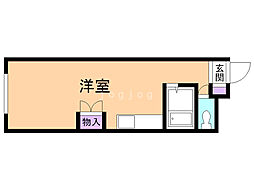 エクセレンス18 ワンルームの間取図画像