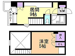 サンシャイン・シティー21 1LDKの間取図画像