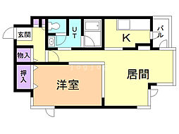 藤井ビル裏参道 1LDKの間取図画像