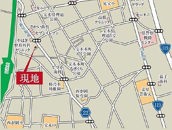 地図を拡大表示