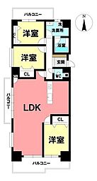 間取図画像 3LDK