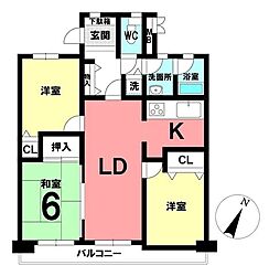 間取図画像 3LDK