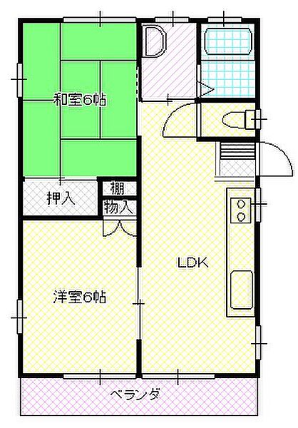 カーサフォレスタ 203｜埼玉県東松山市箭弓町２丁目(賃貸アパート2DK・2階・46.17㎡)の写真 その2