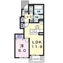 ラ・ヴィ・エゼＢ 102 ｜ 埼玉県行田市大字若小玉95-1（賃貸アパート1LDK・1階・45.03㎡） その2