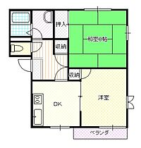 マドリードタウンC 202 ｜ 埼玉県東松山市神明町２丁目17-26（賃貸アパート2K・2階・43.63㎡） その2