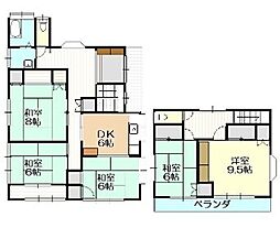 高坂　阿形貸家 2階5DKの間取り