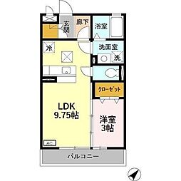 ソフィアジョウエイ 1LDKの間取図画像