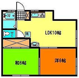ロイヤル美帆 2LDKの間取図画像