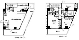 フォレストテラス鳥居坂 3階3LDKの間取り